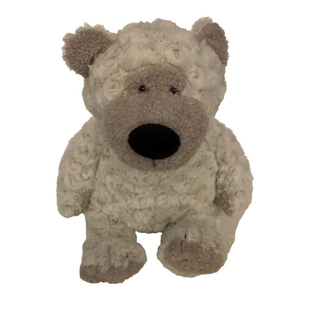 Melissa & Doug Greyson Bear 16" White Swirly Curly Plush Stuffed Animal